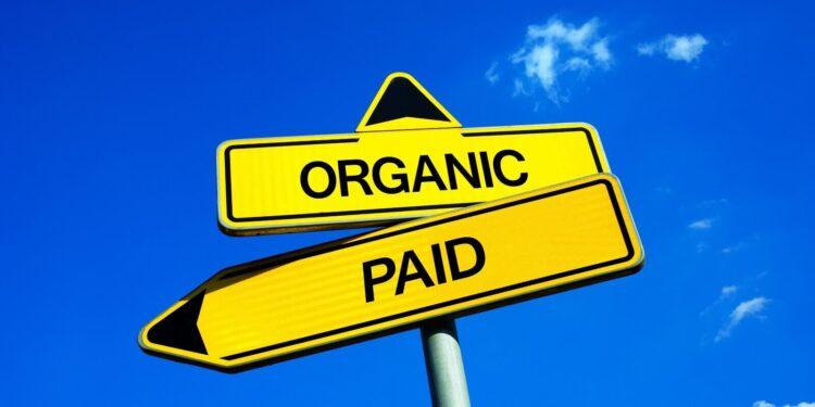 organic-vs-paid-seo-traffic-sign